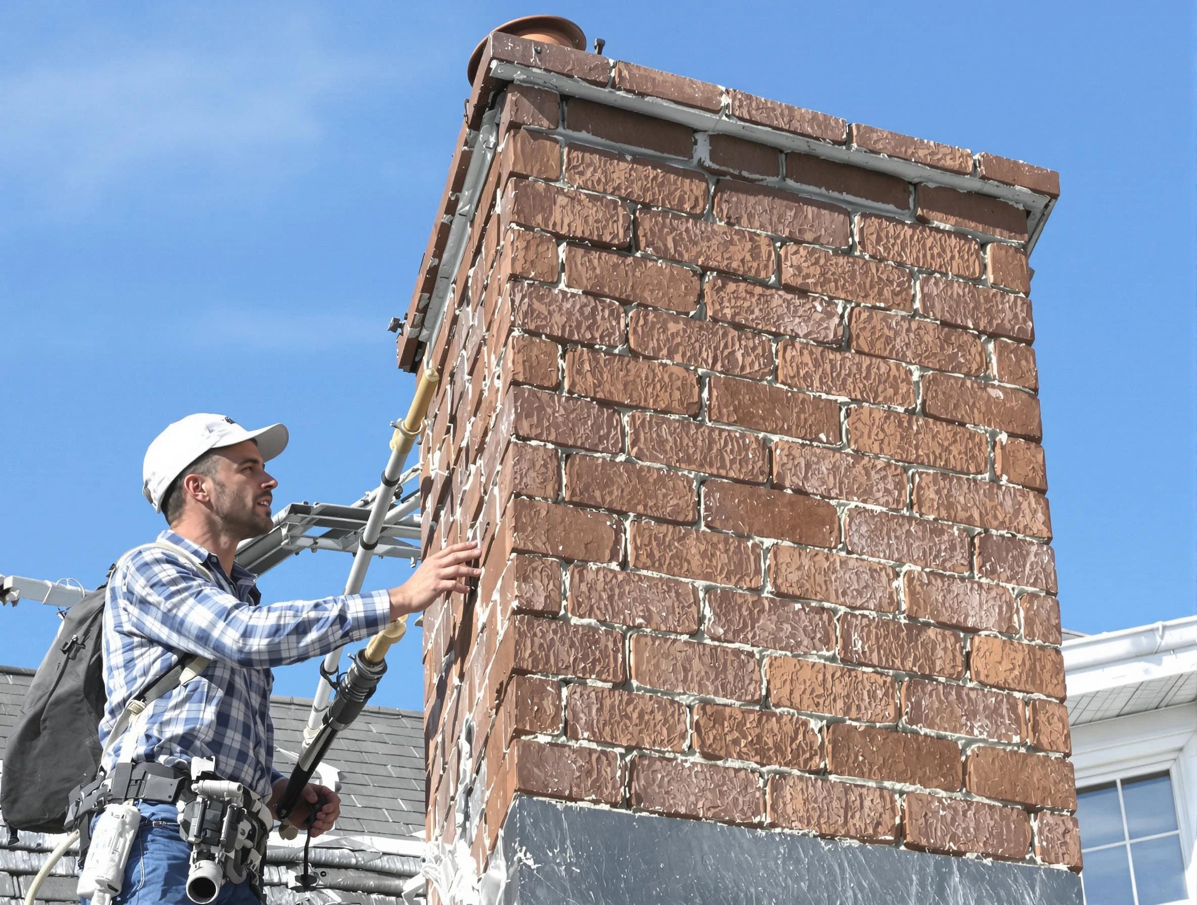 Brickwork for a chimney rebuild by West Mifflin Chimney Sweep in West Mifflin, PA