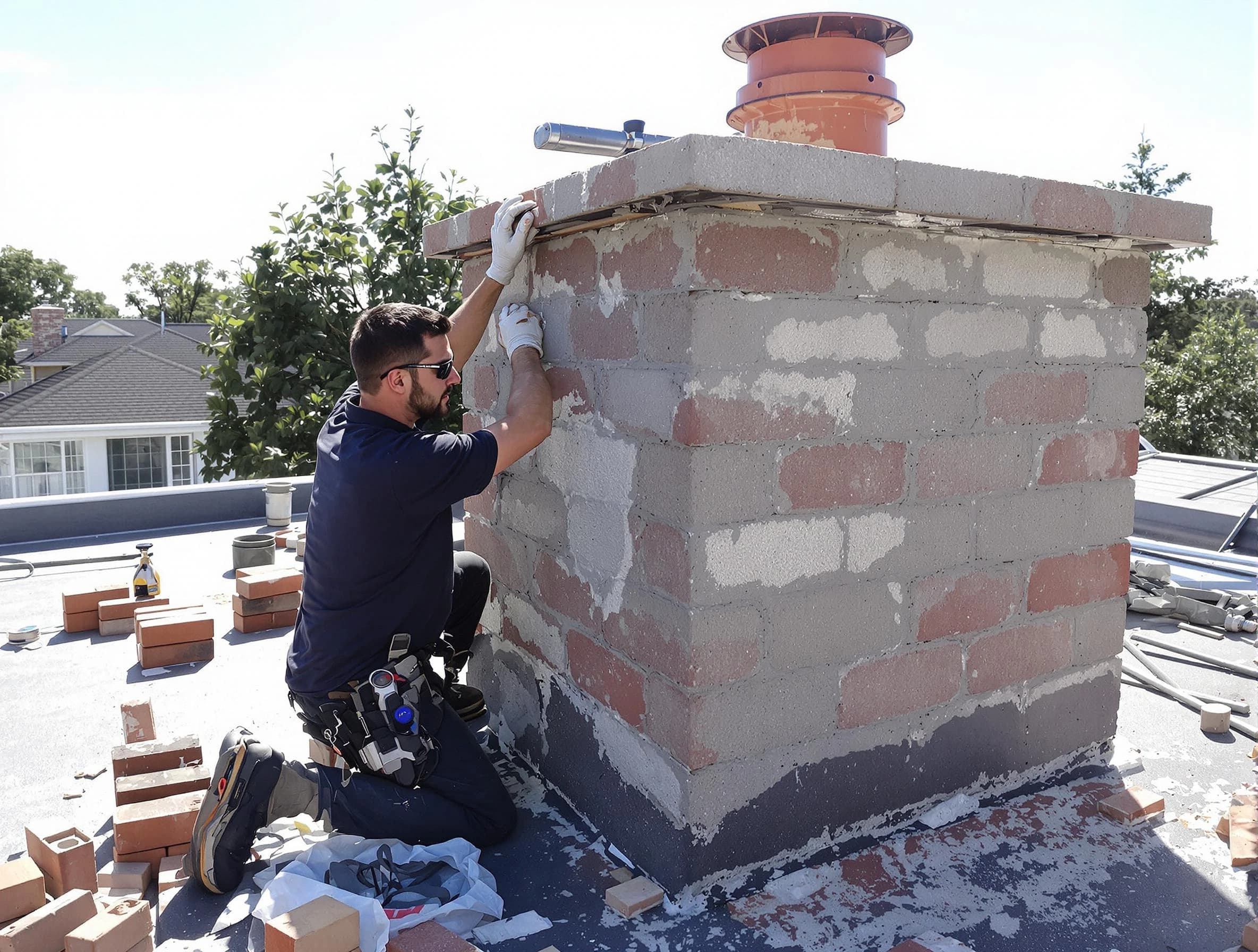 Advanced chimney repair process by West Mifflin Chimney Sweep in West Mifflin, PA