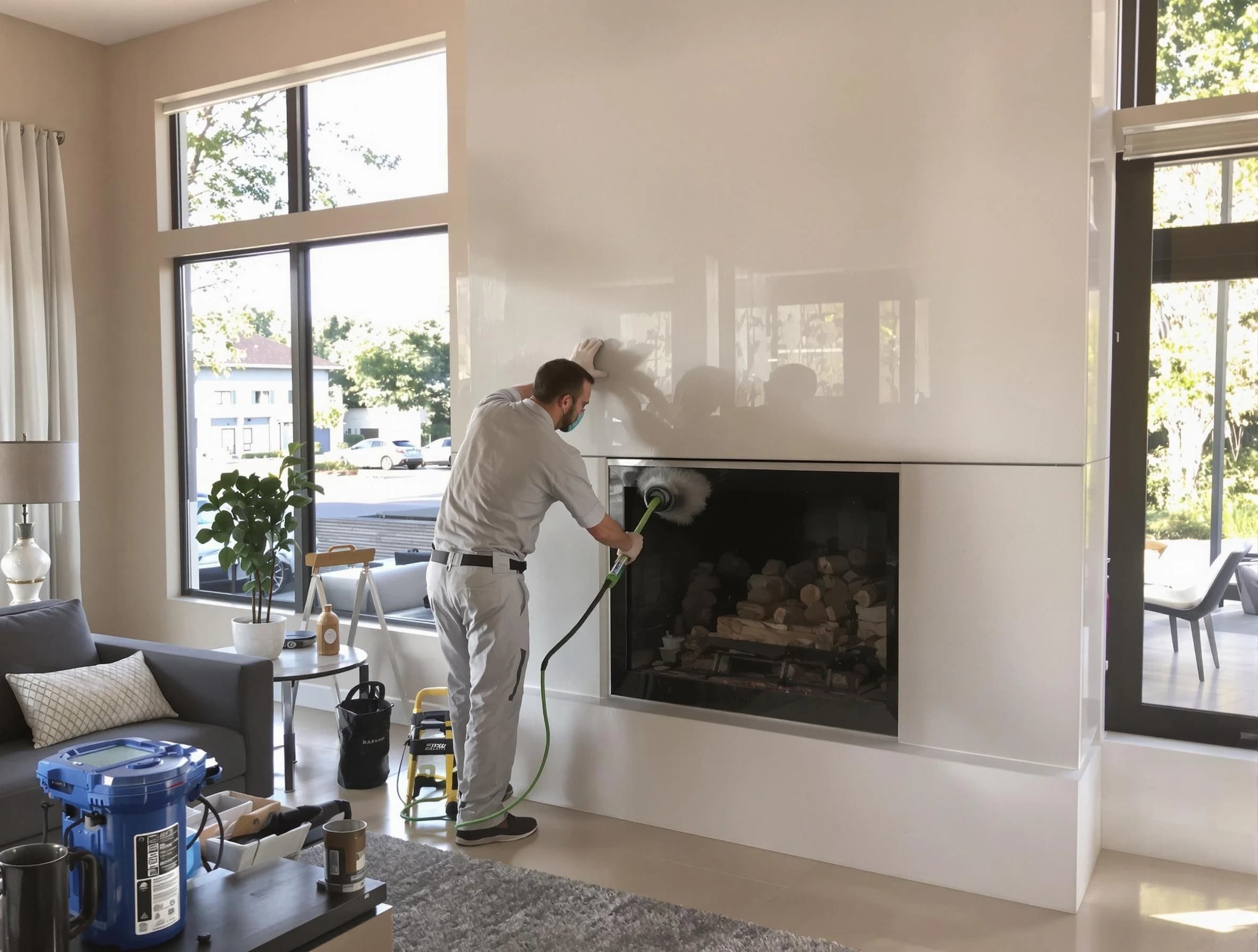 West Mifflin Chimney Sweep performing thorough soot removal in West Mifflin, PA