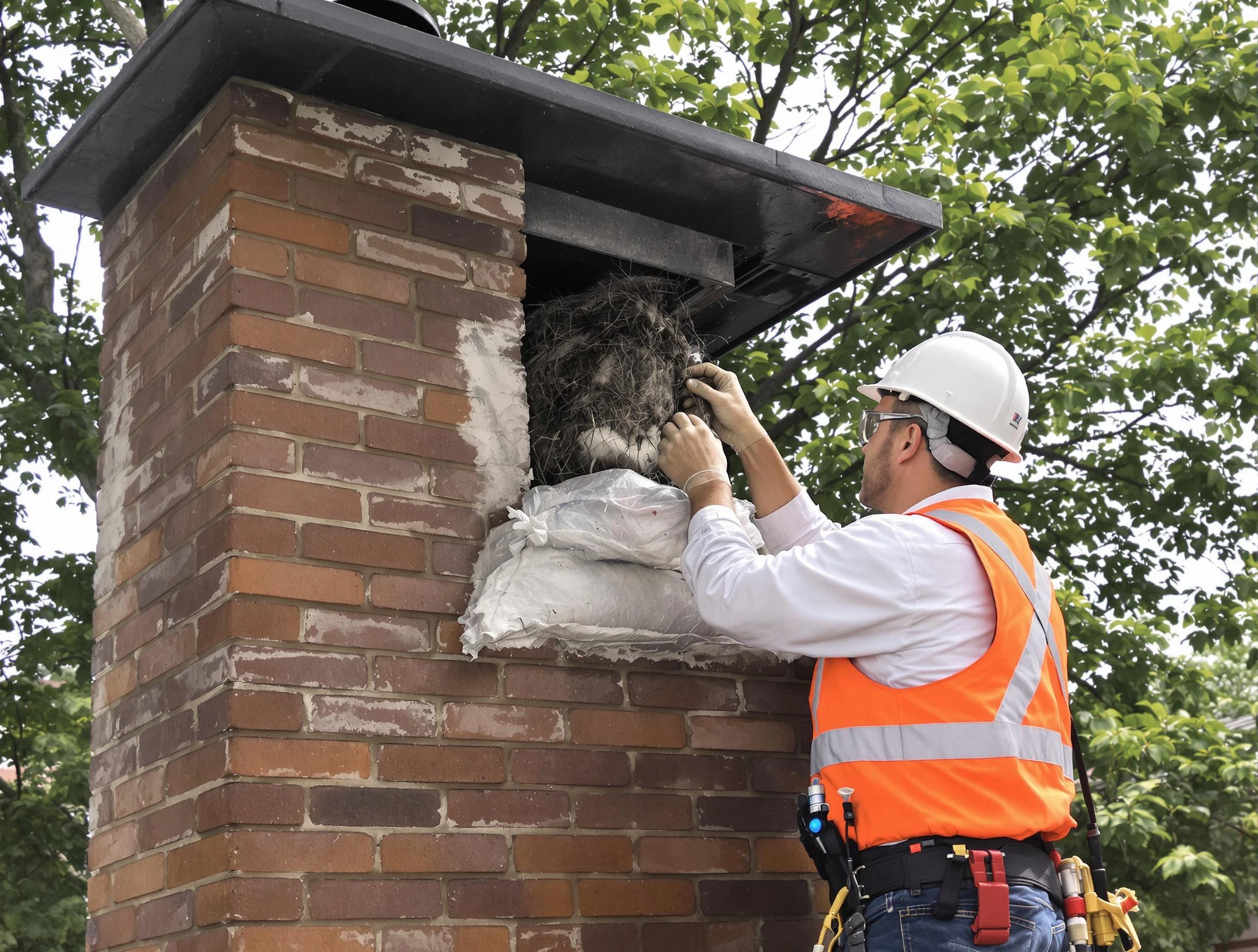 Humane removal of debris and animals by West Mifflin Chimney Sweep in West Mifflin, PA