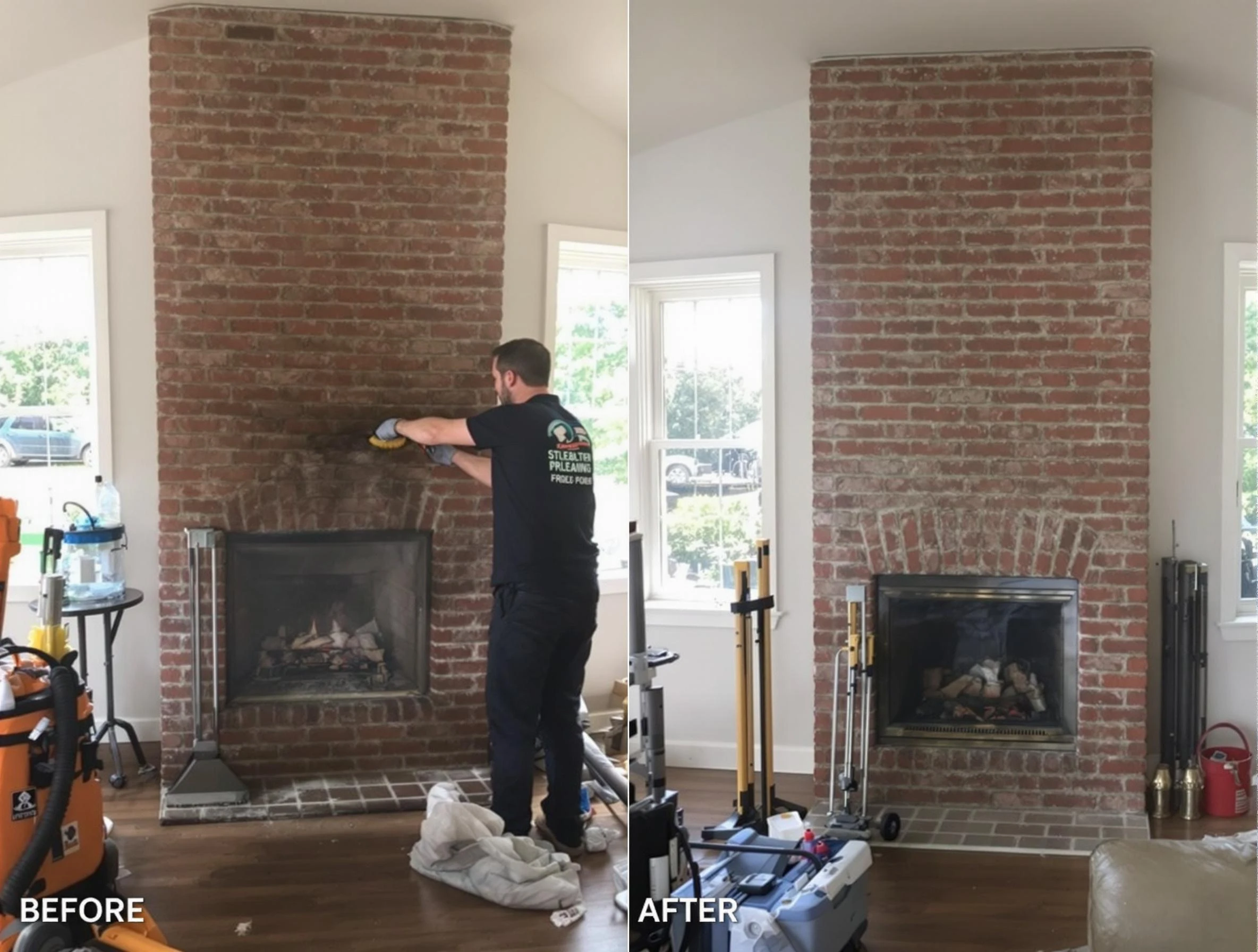 Finished chimney sweeping service by West Mifflin Chimney Sweep in West Mifflin, PA
